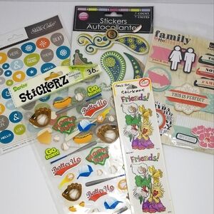 Variety of Fun & Retro~Vintage Craft/Scrapbooking Stickers~ New in Packages